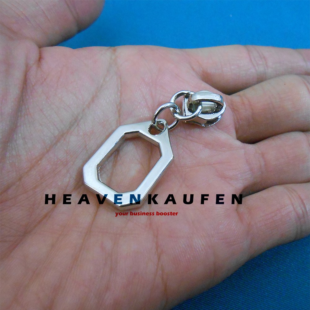 Kepala Resleting Kepala Zipper No 5 Warna Nikel Silver Kode AAK