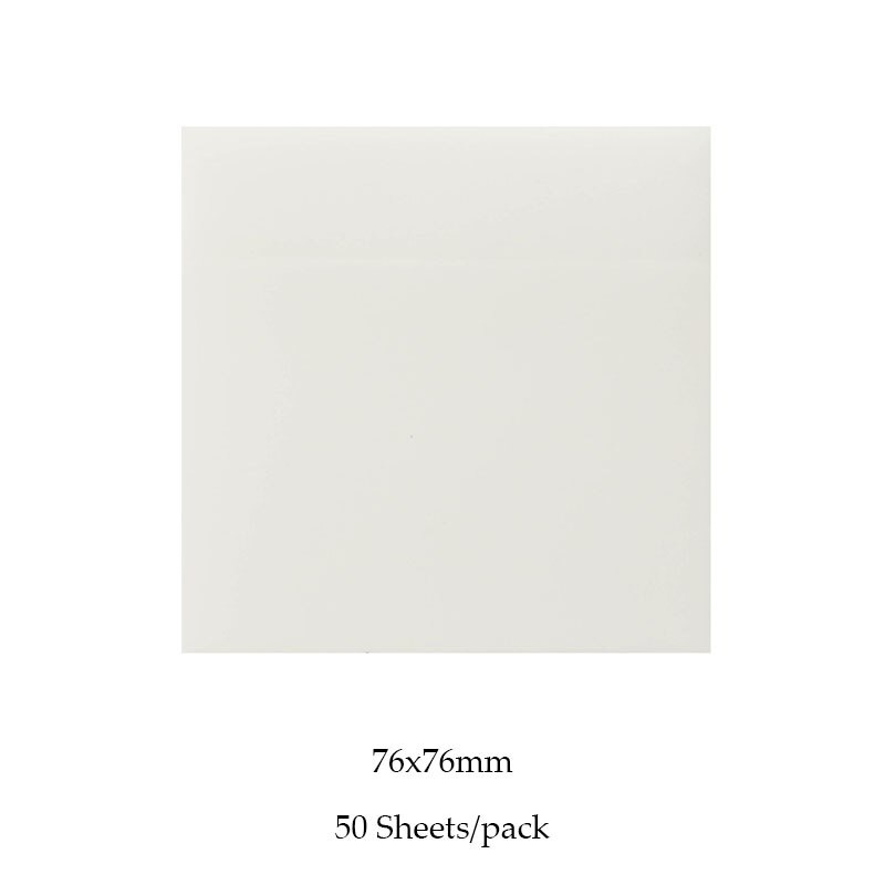 Sticky Note Transparan Tahan Air Untuk Kantor / Sekolah-76x76 White