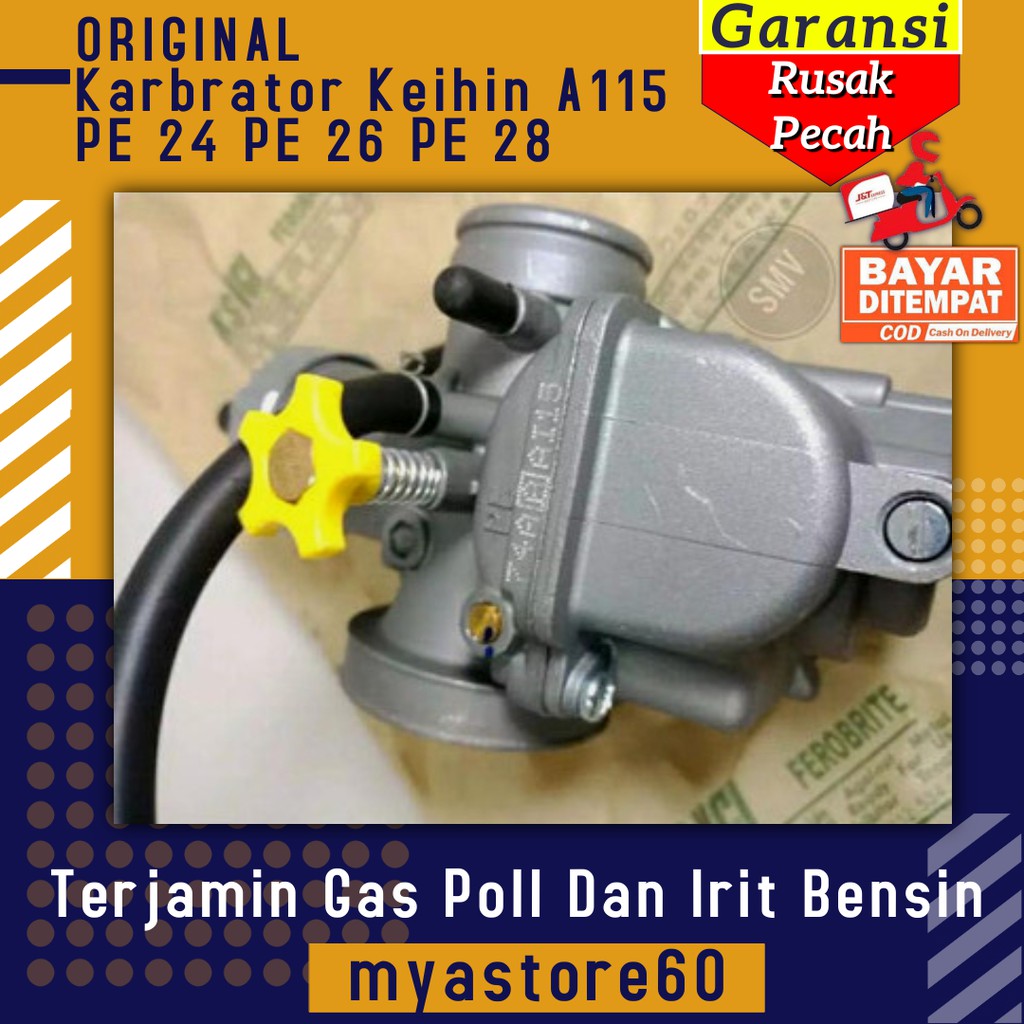 Karburator KEIHIN PE 24 PE 26 PE 28 A115 Karbu Carburator Pe24 Pe26 Pe28 Karburator Universal A115