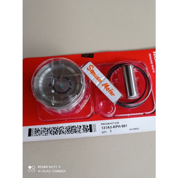 Piston Kit Ring Seher set Khrisma Supra x 125 . Original AHM