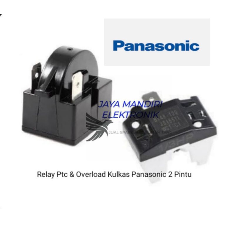 Relay ptc overload kulkas Panasonic 2 pintu