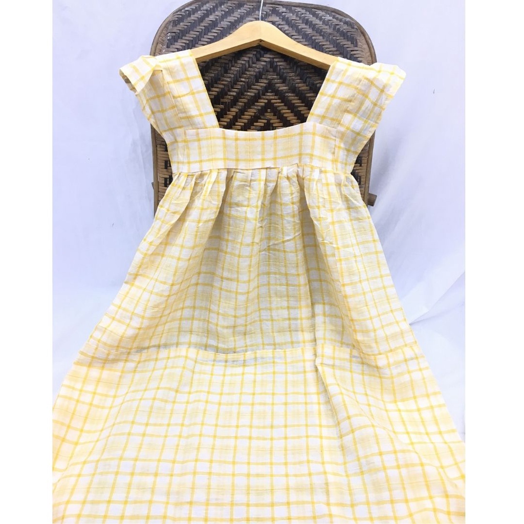 Daster Sambung Viral PART 2 - Daster Payung - Daster Perca - Daster Busui Rayon-yellow square yks