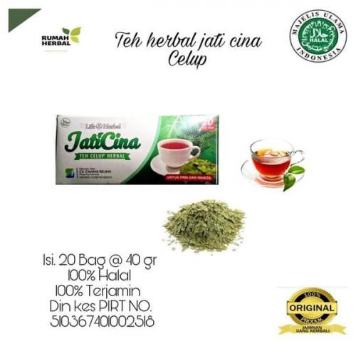 

Teh celup Daun Jati Cina life a Herbal / JATICINA CURAH ( Teh Pelangsing, Teh Peluntur Lemak )