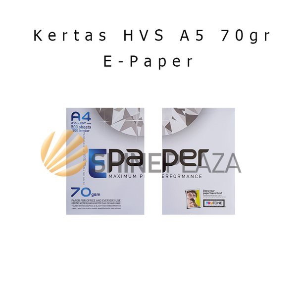 

Unik Kertas HVS A5 70gr E-Paper Berkualitas