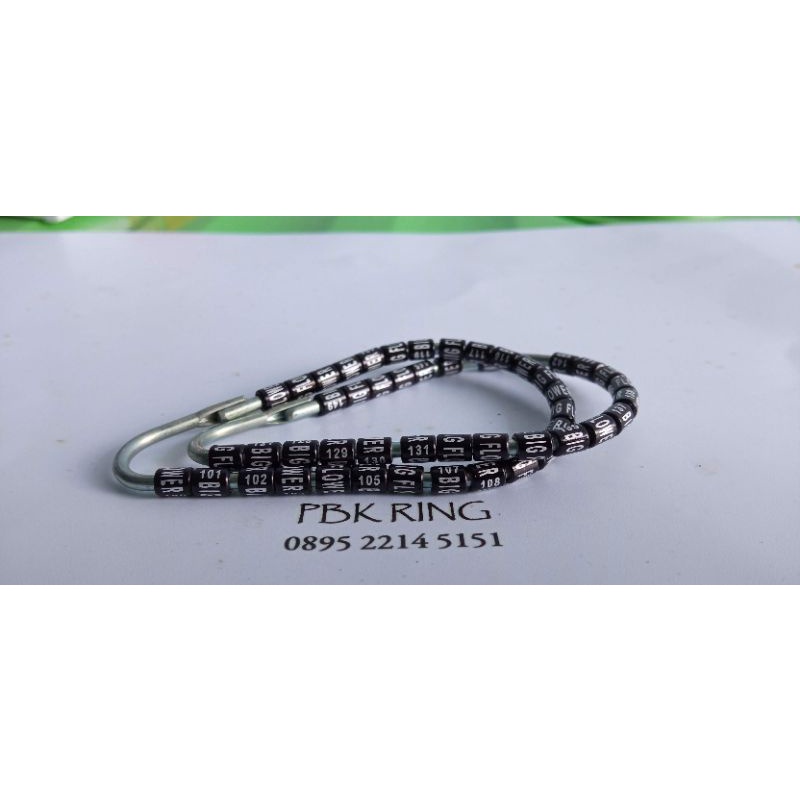 50 biji Ring Laser Blackthroat/Sanger/Red Siskin