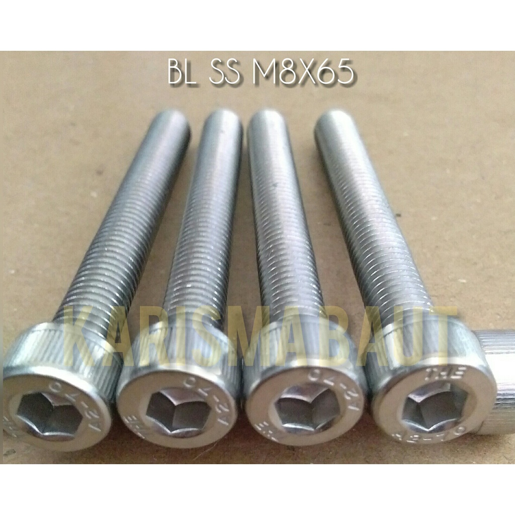 Baut L stainless steel m8 x 65 / BL SS 8x65 (kunci L m6)