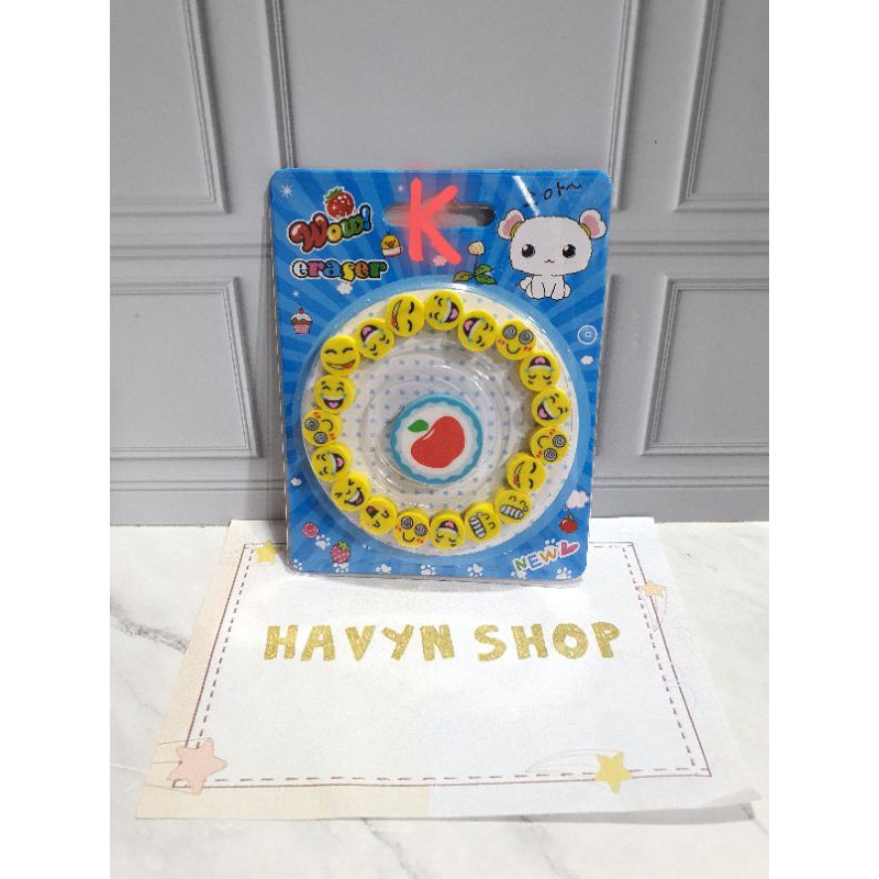 penghapus lingkaran lucu imut/stip fancy/hapusan anak-K