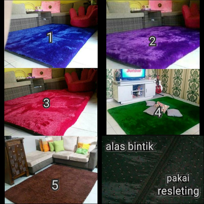 Karpet Bulu Busa Empuk Rasfur Uk 150x100x3cm krpt188