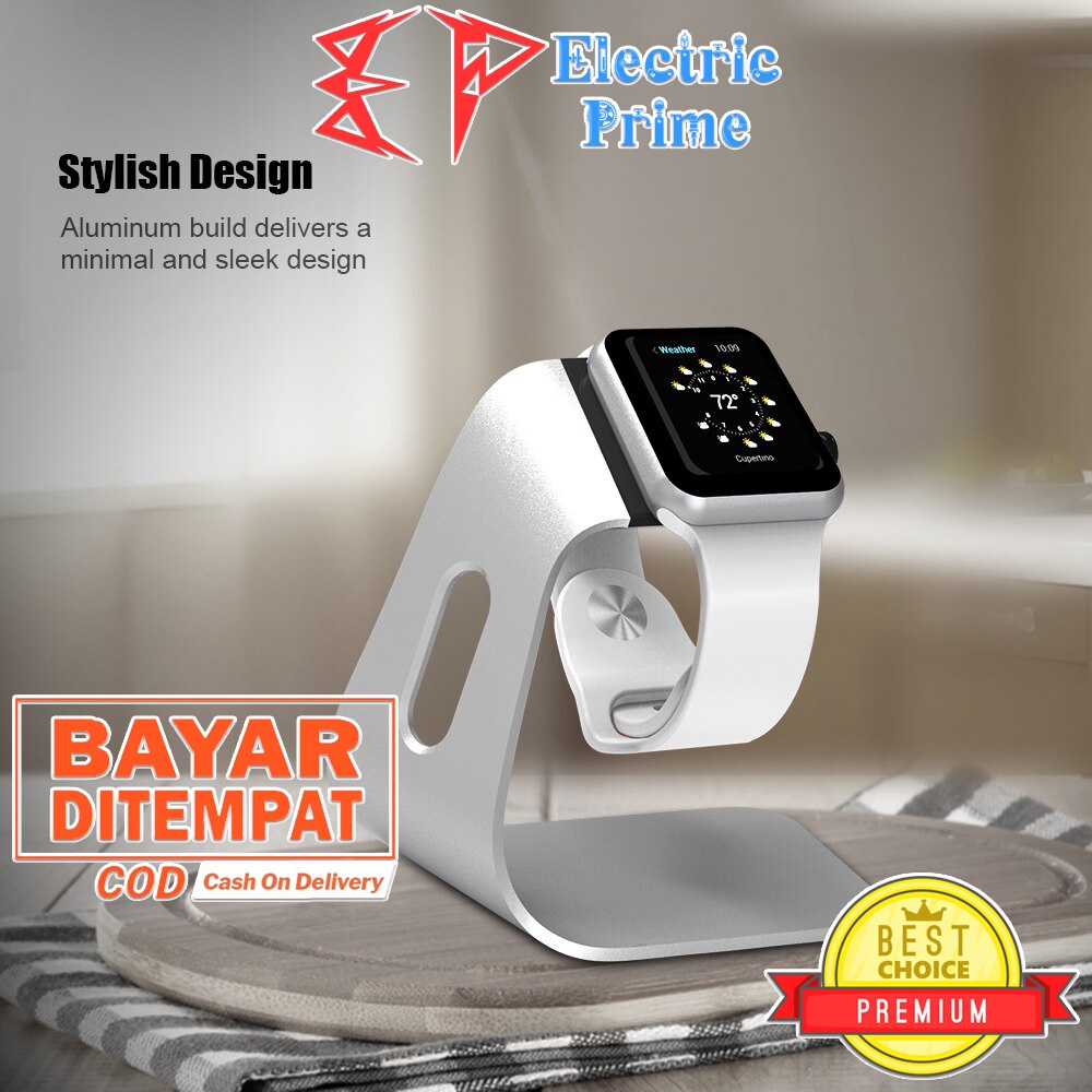 Apple Watch Charger Stand Holder Charging Dock TRIPLEDI Metal Aluminium Bracket Adapter Dudukan