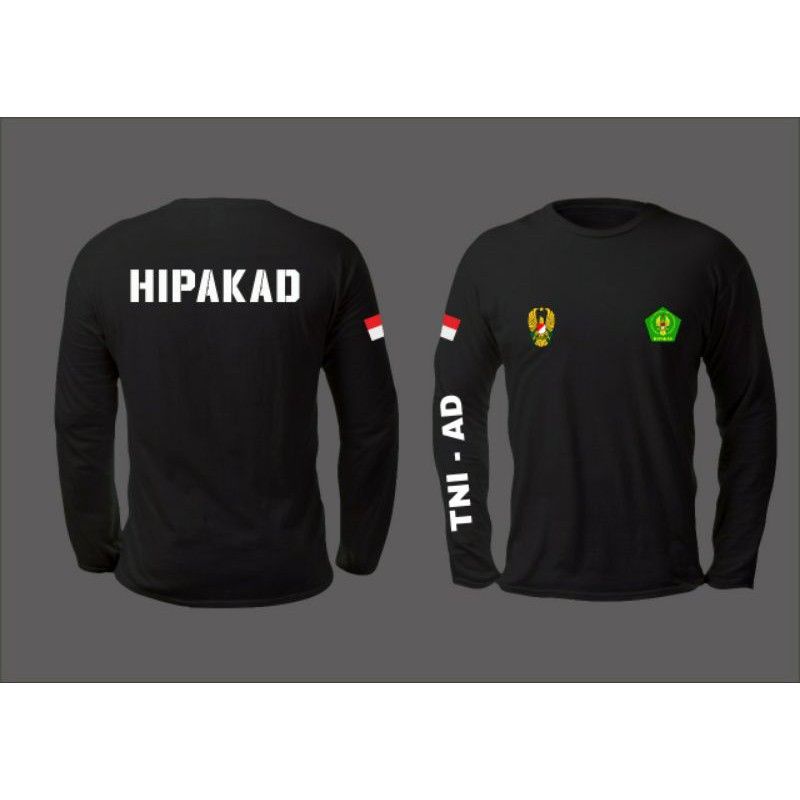 KAOS BAJU HIPAKAD TNI AD LENGAN PANJANG