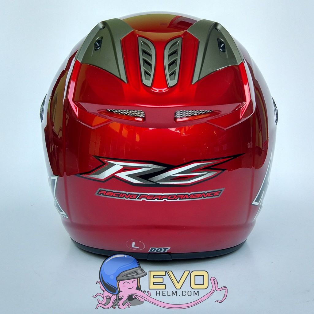 NHK R6 SOLID Half Face - Single Visor ROYAL RED