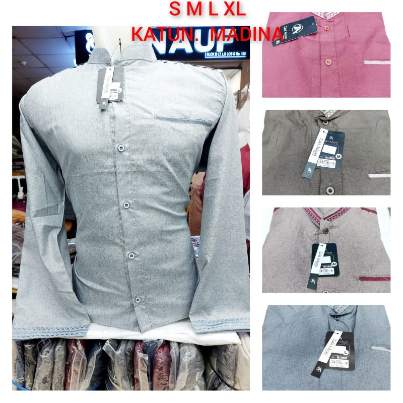 Baju Kokoh Warna Lengan Panjang,Bordir Design 05 By Zaki Adnan