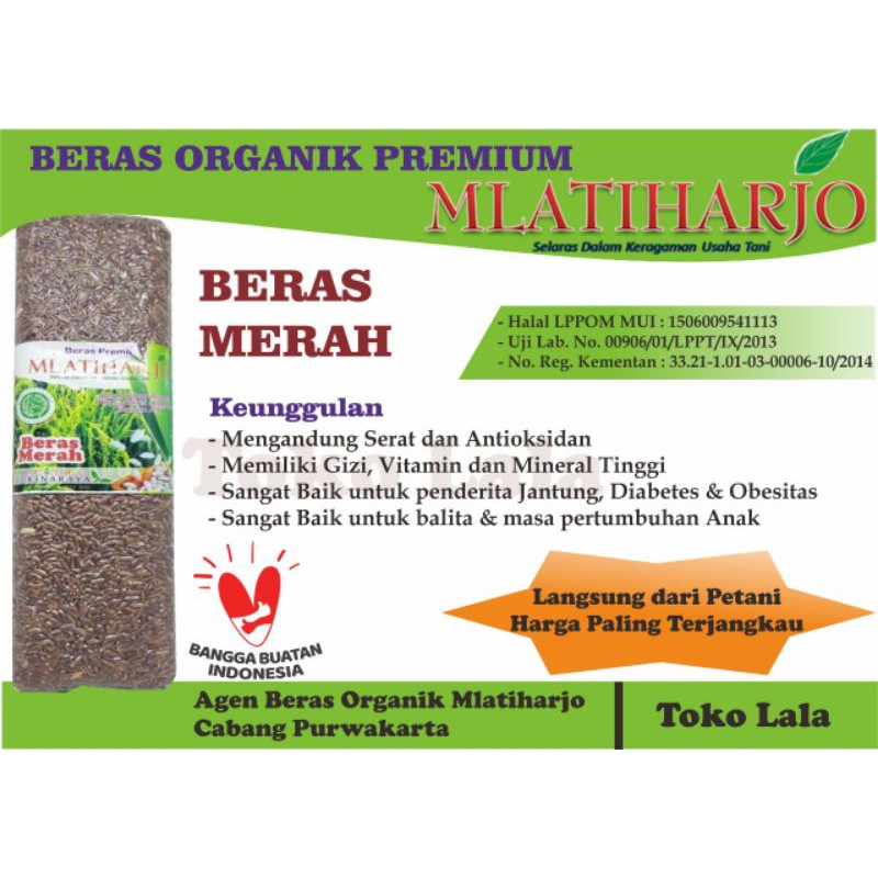 

Beras Premium, Beras Organik, Beras Merah Mlatiharjo