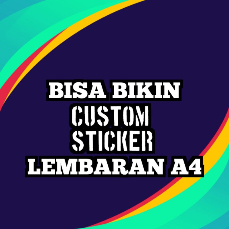 

Cetak Sticker Custom Vinyl Lembar A4 + Laminasi Hologram