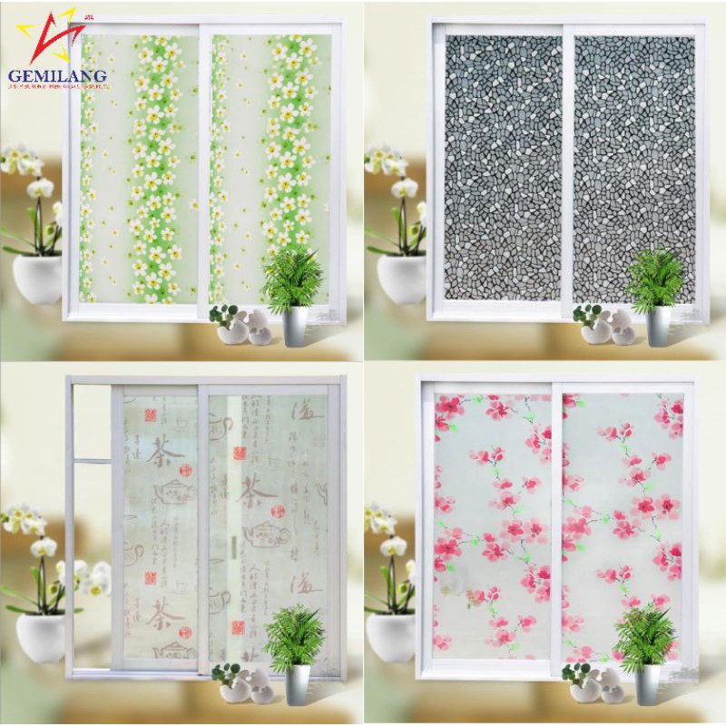 Stiker Jendela/Stiker Kaca Motif/Stiker Kaca/Sticker kaca/Stiker Kaca Rumah/Sticker Kaca Motif