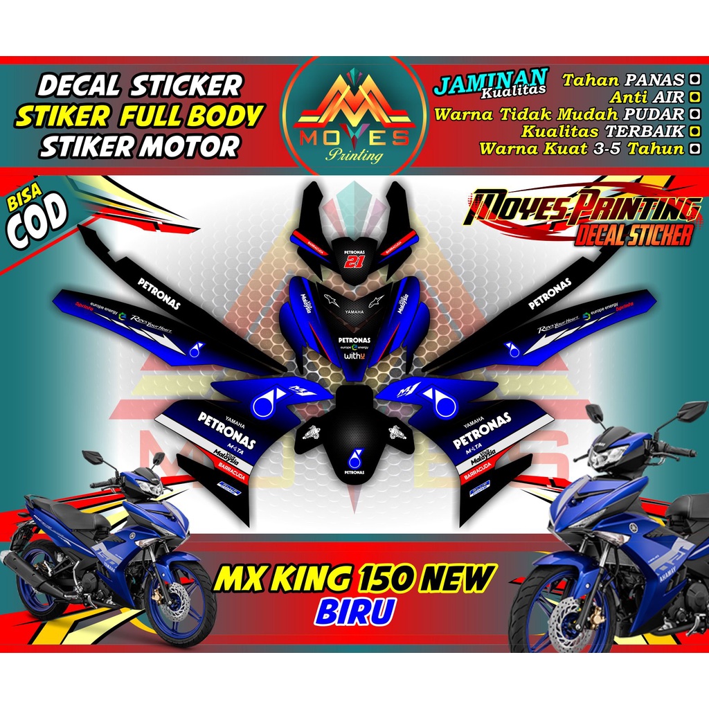 Decal Mx King 150 - Decal Mx King 150 Fullbody Petronas