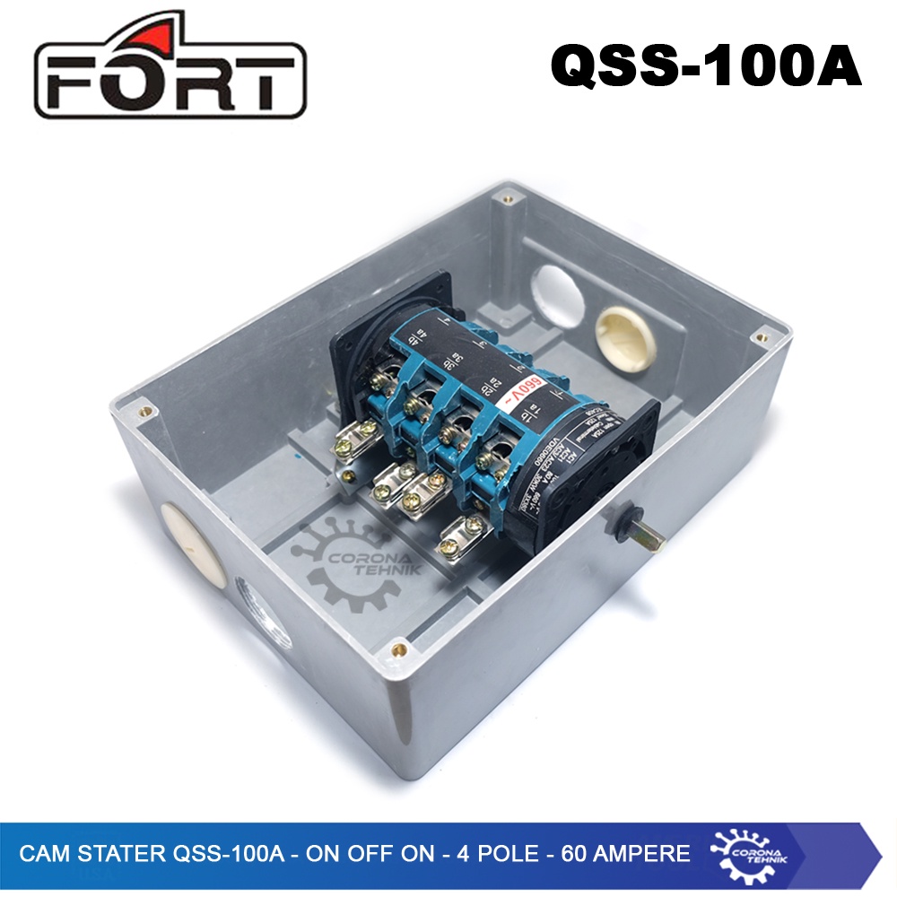 QSS-100A - Cam Stater  - On Off On - 4 Pole - 100 Ampere