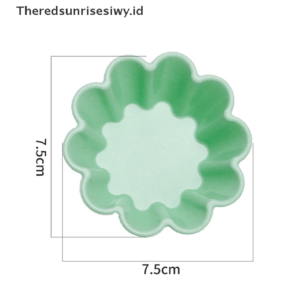 # Alat Rumah Tangga # 4pcs Cetakan Cupcake Bahan Silikon Untuk Dekorasi