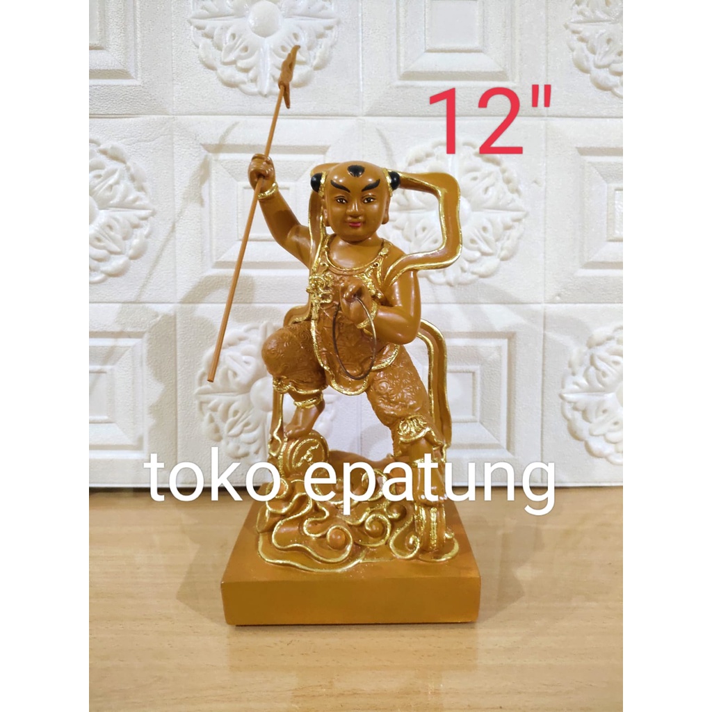 patung dewa / nacha / naca / locia fiber - 12 inch - POLOS