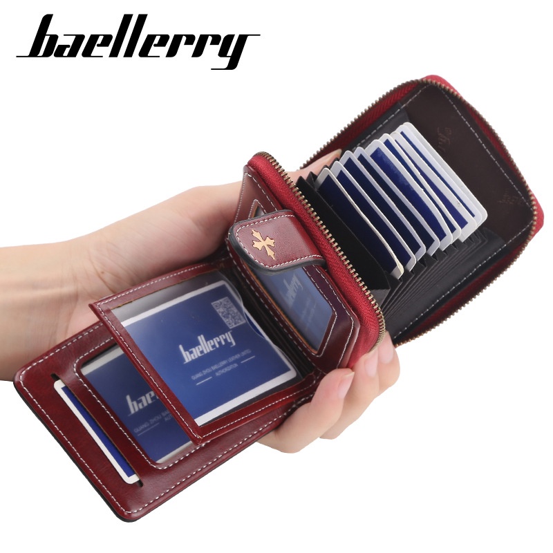 DOMPET LIPAT BAELLERRY ORIGINAL WANITA IMPORT KULIT PREMIUM LORENA KECIL MINI KARTU KOREA ORI BATAM