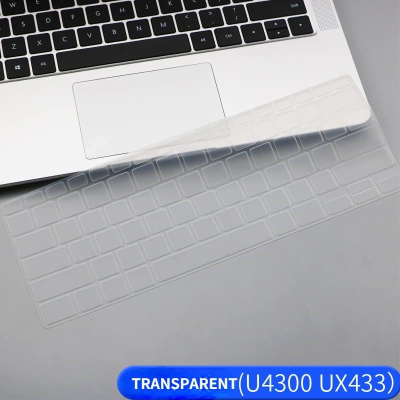 Film Pelindung Keyboard Silikon Transparan Anti Air Untuk ZenBook 14 (UX433) INSPIRON Deluxe14 U4300FN Vivobook 14x2019 U4300 U4300FN 14, U2 ZenBook