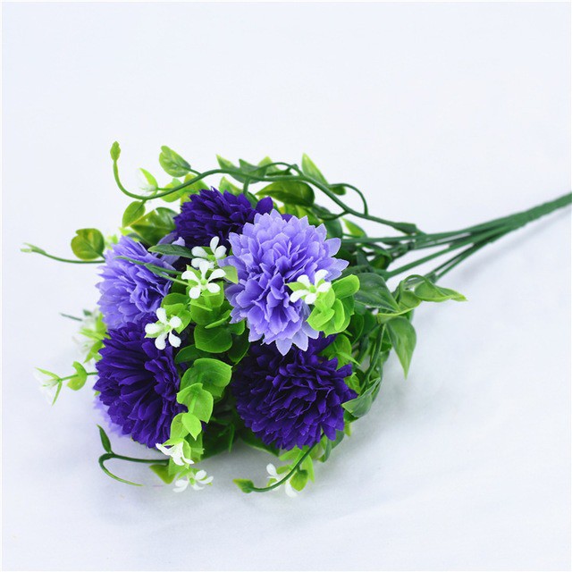 COD BUNGA DANDELION  BUNGA TANGKAI PLASTIK BUNGA ARTIFISIAL BUNGA PAJANGAN BUNGA HIASAN BT9009-BIRU