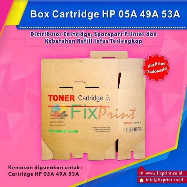 Box Toner Full Color Ukuran Sedang, Box Toner Cartridge HP 05A 49A 53A Murah