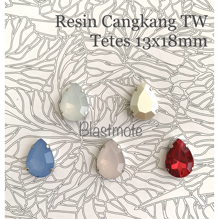 Payet Resin Cangkang TW Tetes 13x18mm BESAR