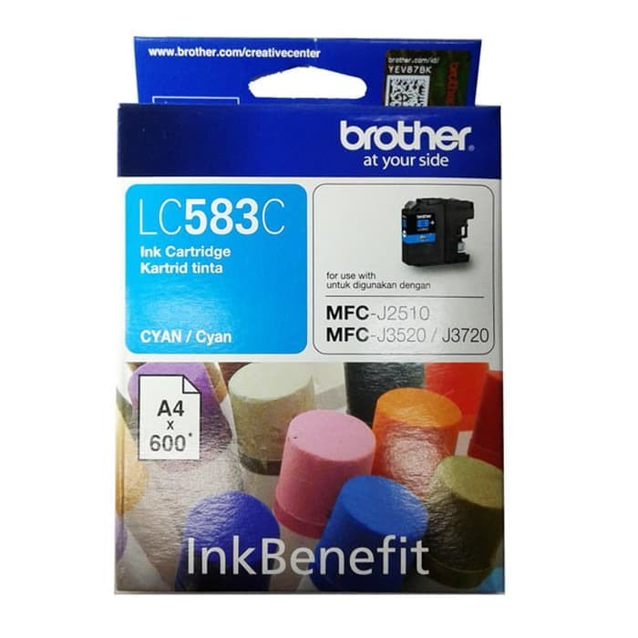 Tinta Brother LC 583 Cyan For Brother MFC-J3520 | MFC-J3720 | 600