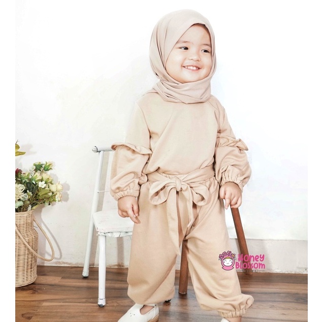 Set Baju Muslim Anak Perempuan Alika Series / Baju Setelan One Set Anak / Baju Muslim Anak 1 Tahun