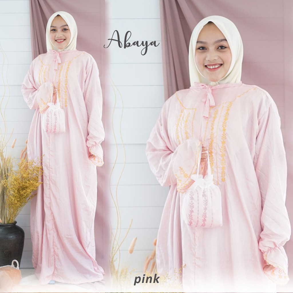 Mukena ABAYA TERUSAN bahan parasut