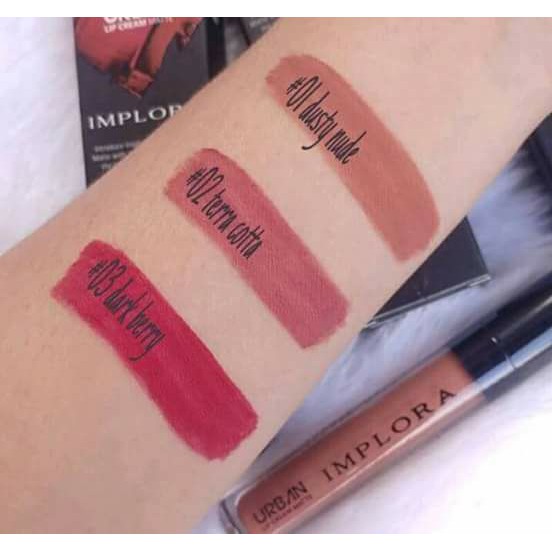 Implora Lip Cream 12 Warna Pilihan Warna Merah Tanah Shopee Indonesia Lipstik implora warna merah bata