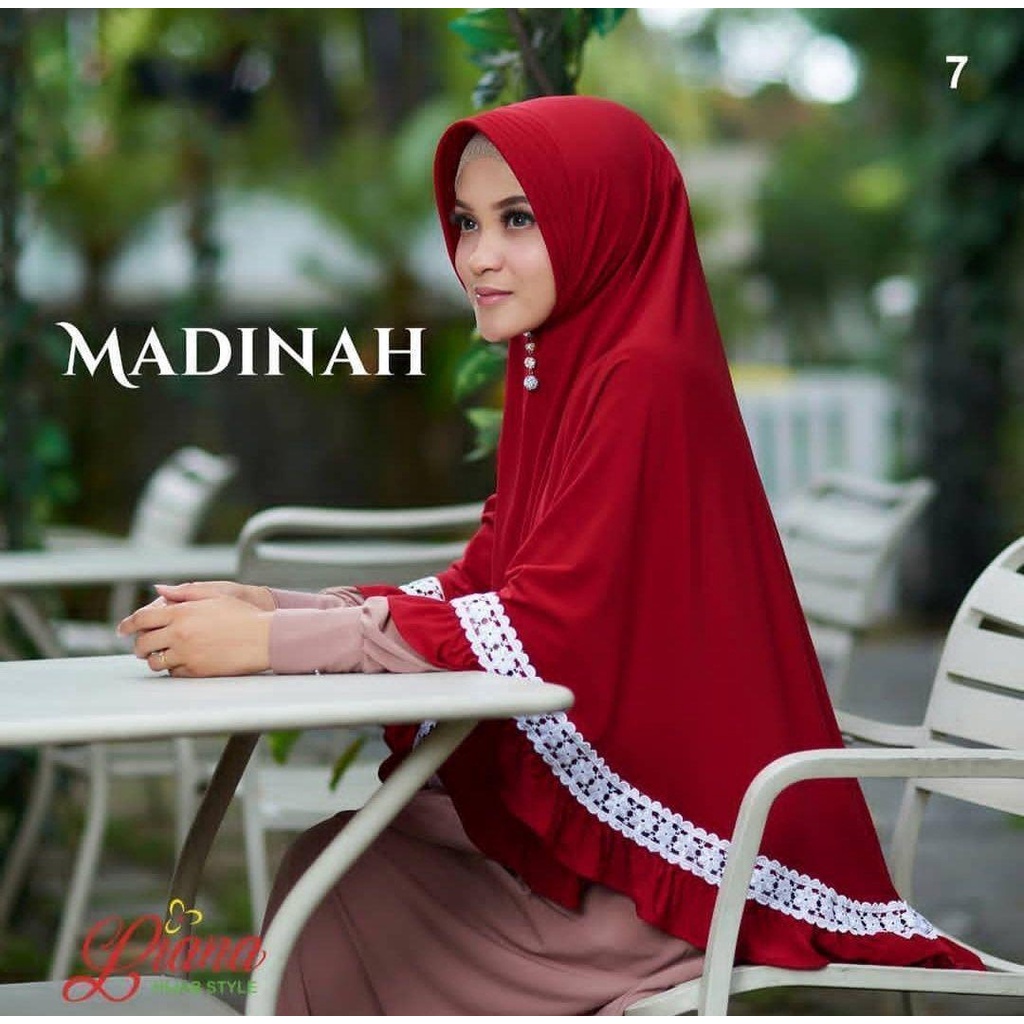 (COD) KERUDUNG JUMBO BERGO MADINAH RENDA MURAH || JILBAB JUMBO RENDA BESAR || KHIMAR SYAR'I