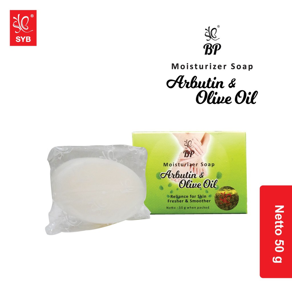 SYB BP Moisturizer Soap Arbutin &amp; Olive Oil - Sabun Bibit Pemutih BPOM