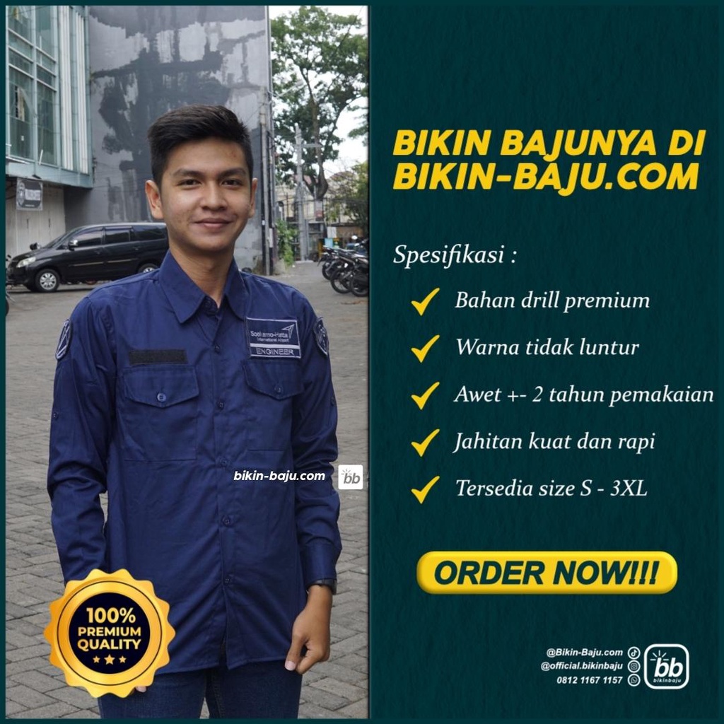 Seragam Kerja Lapangan - Seragam Kerja Lapangan - Seragam Kantor - Seragam Custom - Seragam PDH - Se