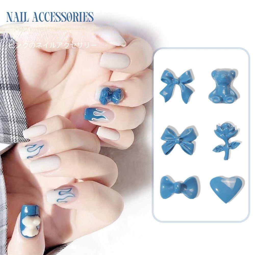 Mxbeauty Wanita Pesona Kuku Lucu Ikatan Simpul DIY Bahan Kuku Kecantikan Manicure Aksesoris Nail Art Perhiasan Nail Rhinestones