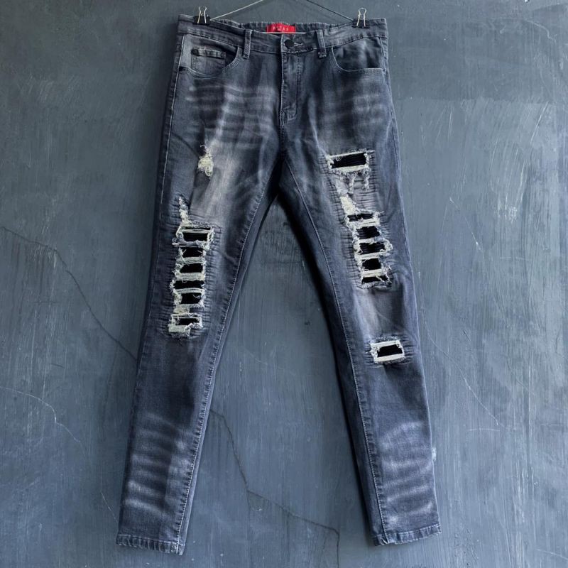 Size 34 Rucas Season 4 Graphite Biker Jeans