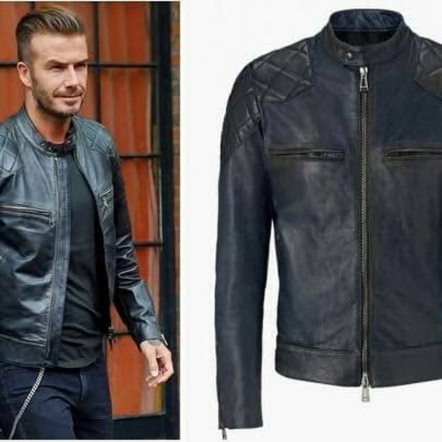 Jaket kulit pria /jaket kulit David Beckham /jaket kulit domba asli/jaket kulit bikers khas garut