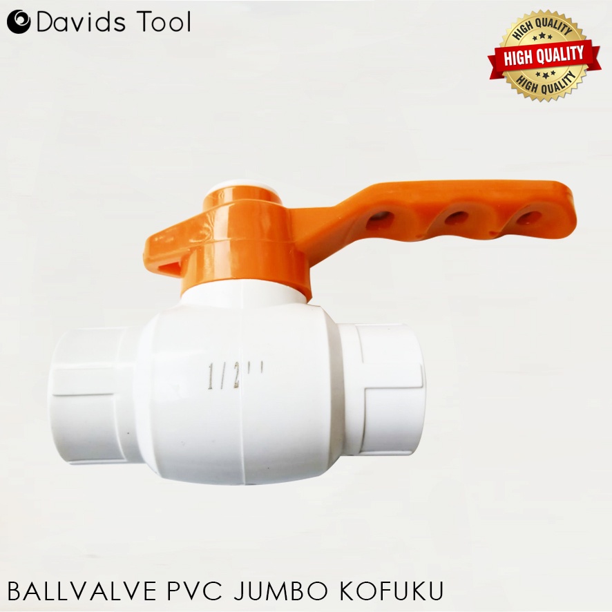 Ballvalve Jumbo 1/2&quot; Pvc Kofuku