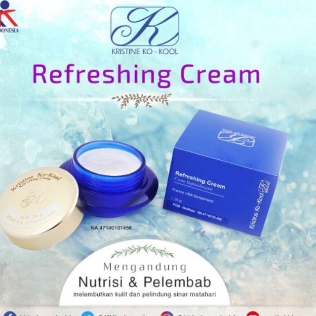 SKINCARE KRISTINE KO KOOL Refreshing Cream 20 gr | KK Indonesia Original
