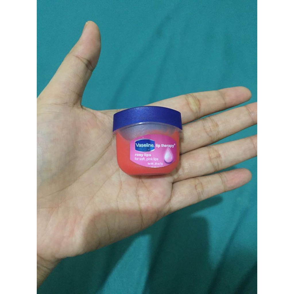 Lip Balm Vaseline Rosy Lip Gloss Therapy | Pelembab Bibir Vaseline Original 7gr Terlaris