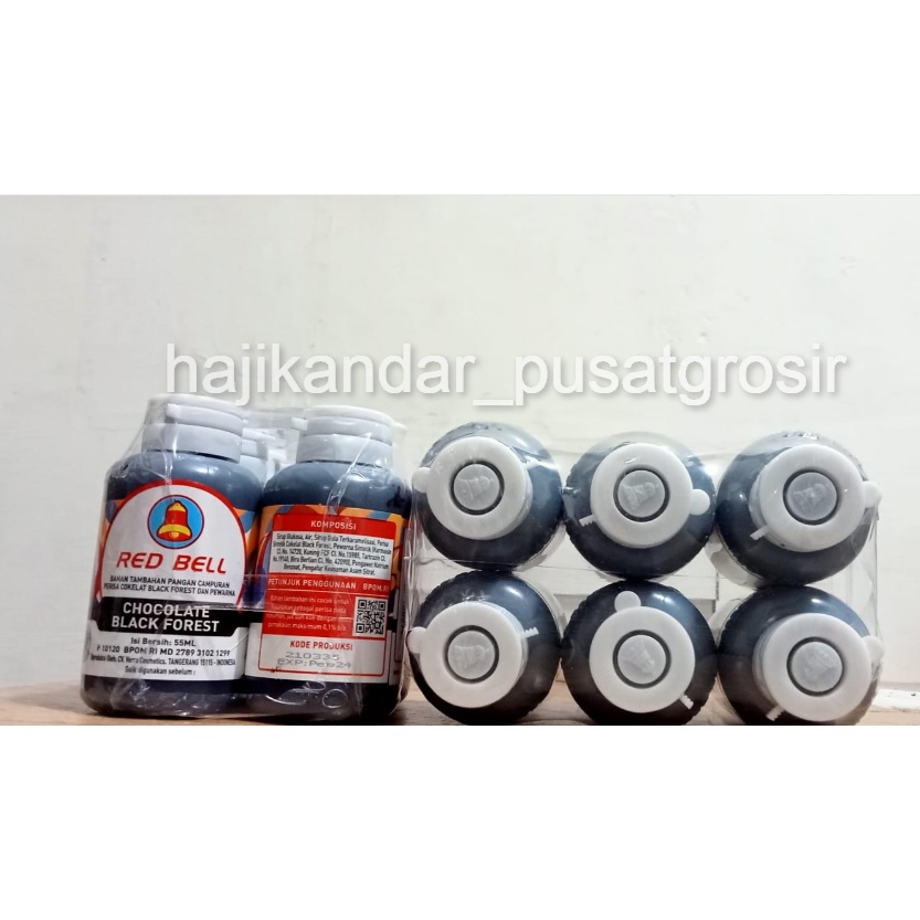 

KONDISI BAIK!!! PERISA DAN PEWARNA MAKANAN [ CHOCOLATE BLACK FOREST ] REDBELL 55 ml