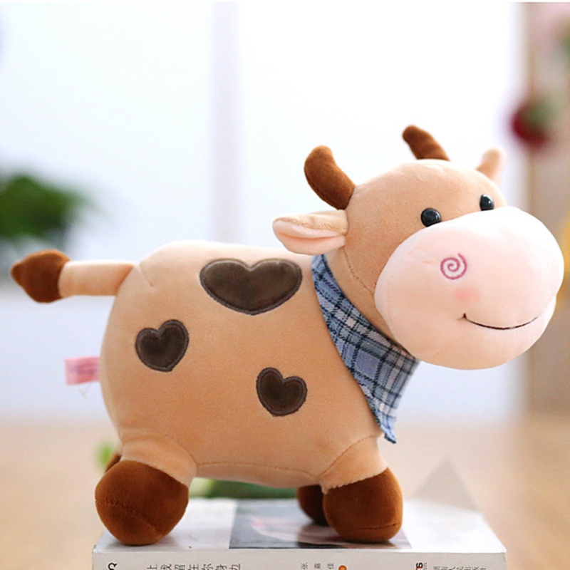 Mary Lovely Huggable Pillow Plush Cow PP Cotton Maskot Hewan Dekorasi Kamar Anak