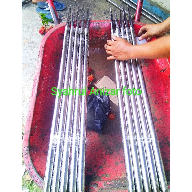 Tojok Sawit Stainles 10 buah Anti Karat ketebalan 1,2 mm panjang 1 meter bahan mata Per baja spring