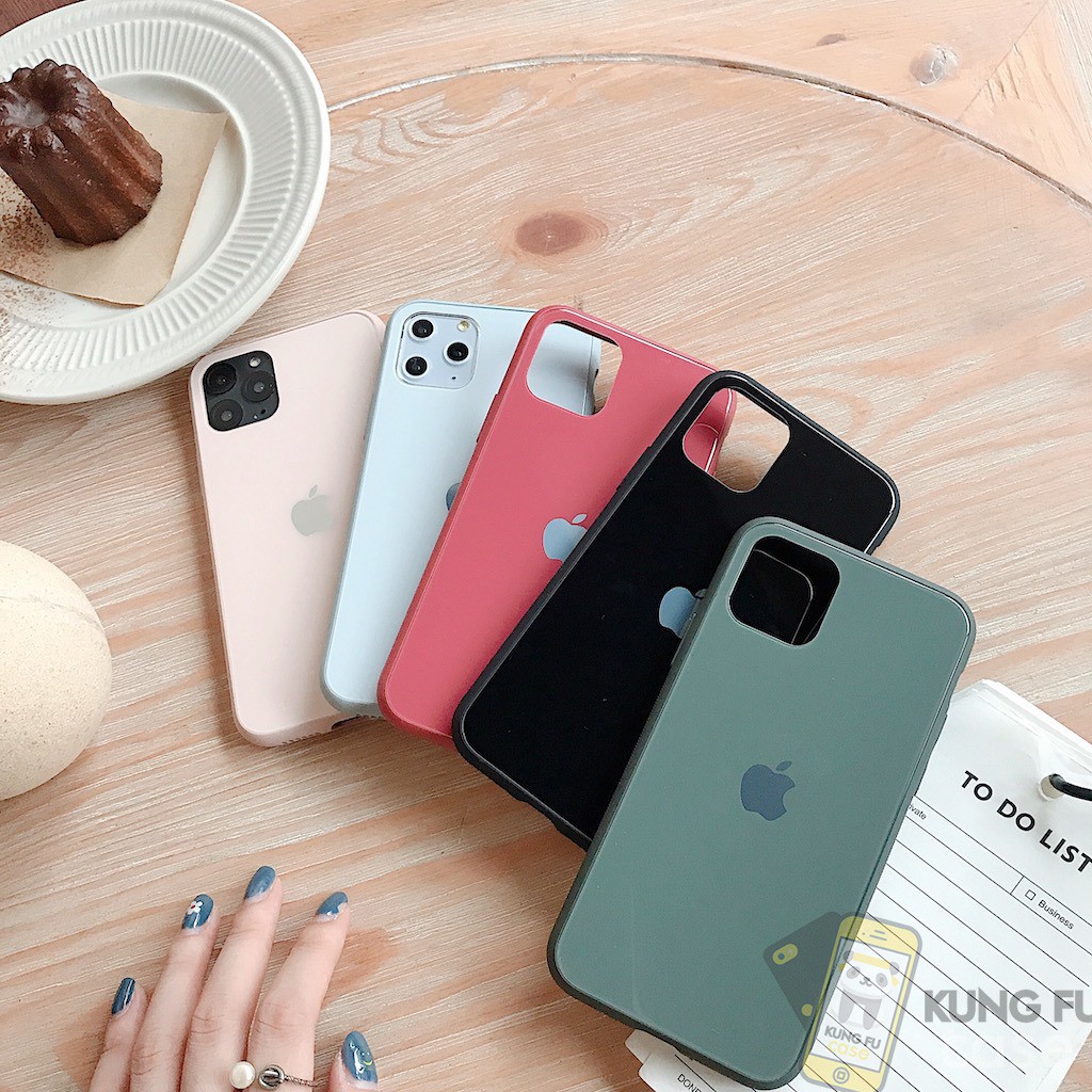 CASING SOFT CASE PREMIUM GLASS IPHONE 6 6PLUS 7 7PLUS 8 8 PLUS X XS XS