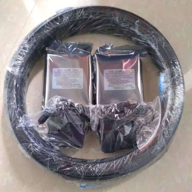 PAKET KABEL FIBER OPTIK 80M DAN SEPASANG NETLINK HTB 3100