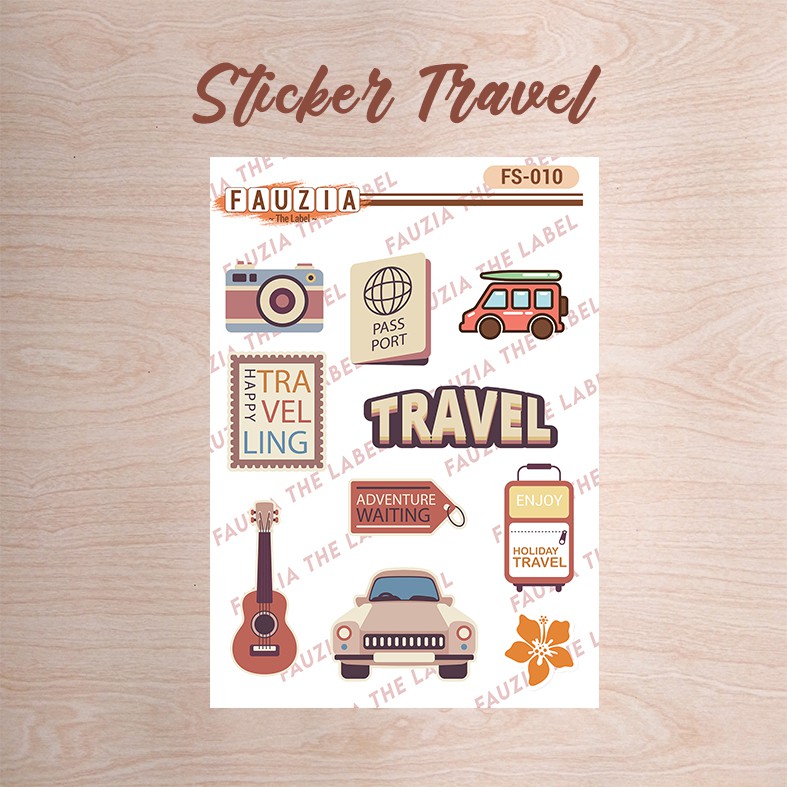 

(Fauzia The Label) Deco Stiker Travel | Stiker Tumblr | Stiker Cutting | Stiker Anti Luntur