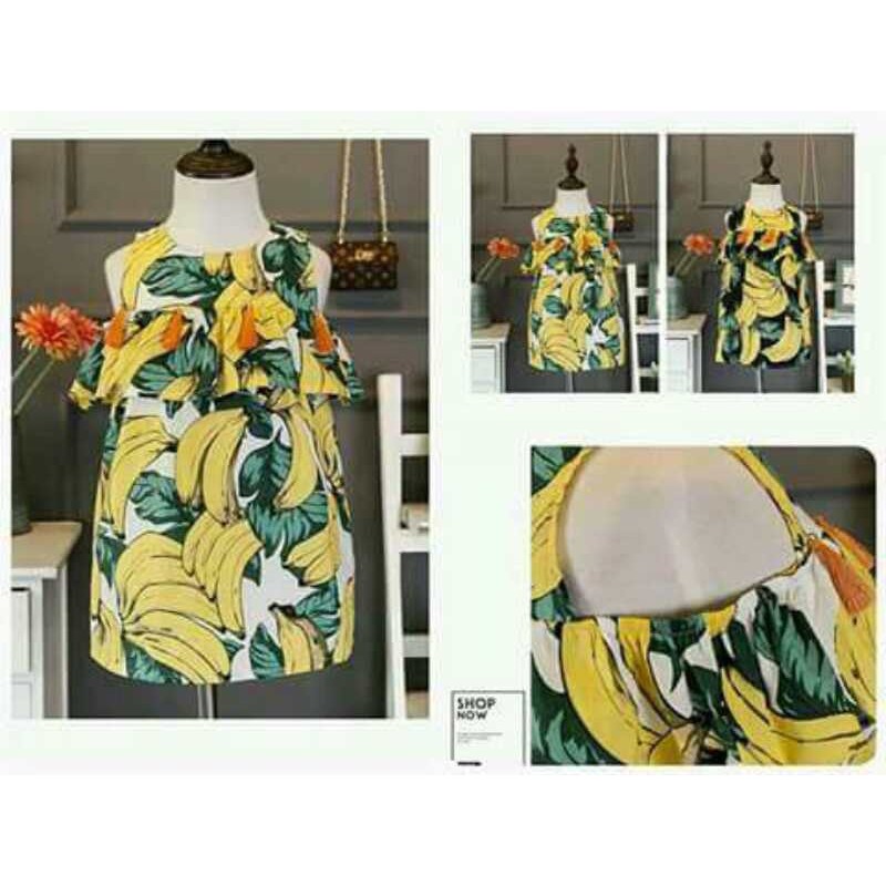 Wrinkle Sabrina Banana Dress