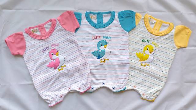 Baju Kodok Bayi karet Jumper Bayi Pendek