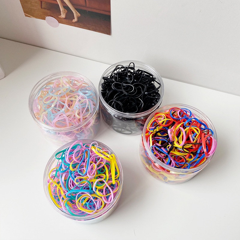 IKAT KARET RAMBUT JEPANG ANAK ELASTIS TEBAL BASIC WARNA POLOS CERAH PASTEL HAIRTIES COLORFUL BRIGHT COLOR RIBBON AKSESORIS HAIR ACCESSORIES HAIR TIES BAND